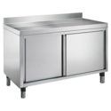 Stainless Steel, Hairline Finish Cabinet with Splashback