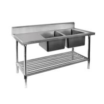 Double Right Sink Bench with Pot Undershelf DSB7-1800R/A