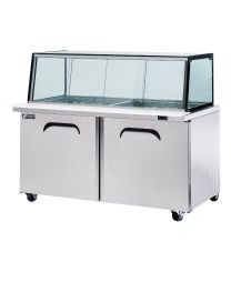 Fresh Refrigeration FSU-60-GC Megatop Glass Canopy Sandwich & Noodle Bar1533mm Wide 441L