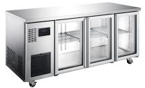 Williams Topaz HTU2SS 2 Door Stainless Steel Under Counter Refrigerator 