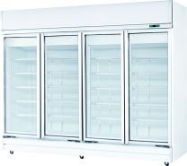 M1104 Artisan commercial white 4 door fridge-chiller