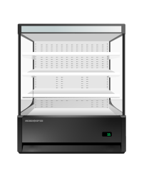 SKOPE OD720N-B Black Open Deck Fridge