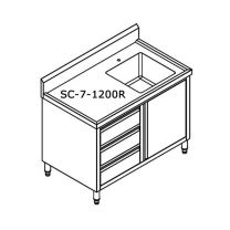 SC-7-1200R-H Cabinet with Right Sink