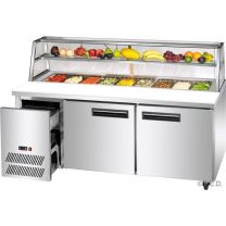 F.E.D. Thermaster SCB/18 2 Large Door DELUXE Sandwich Bar