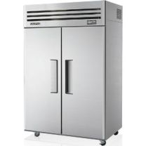 SKIPIO SFT45-2 Stainless Steel 2 Solid Door Upright Freezer