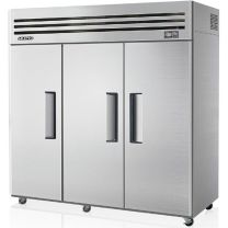SKIPIO SFT65-3 Stainless Steel 3 Solid Door Upright Freezer