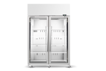 SKOPE SKT1300N-A 2 Glass Door White Display or Storage Fridge