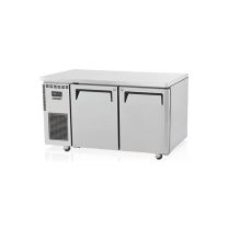 SKIPIO SUF15-2 Stainless Steel 2 Solid Door Undercounter Freezer