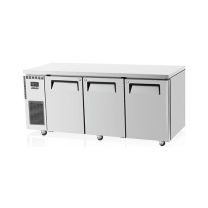 SKIPIO SUF18-3 Stainless Steel 3 Solid Door Undercounter Freezer